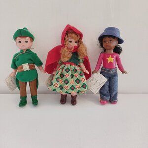 Madame Alexander MacDonalds Dolls 2002 Lot 3 Peter Pan Red Ridinghood Cool Cathy